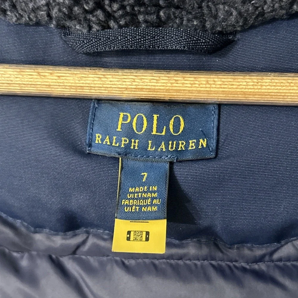 Boys Polo Ralph Lauren Water-Resistant Down Parka Coat Sz 7 Nice